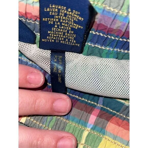 Ralph Lauren Blue Label Mens Plaid Swim Shorts Size M - Picture 7 of 11